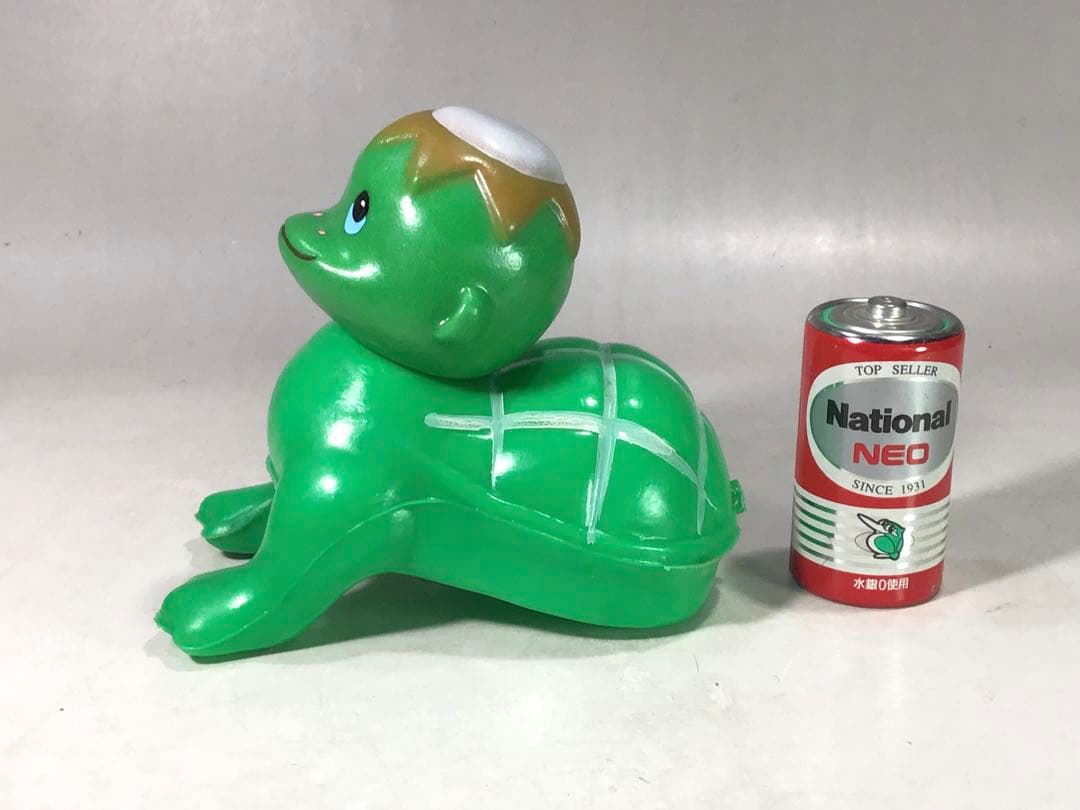 昭和レトロ ハイハイ 河童 赤ちゃん 人形 妖怪 お化け 駄玩具 ソフビ 茶