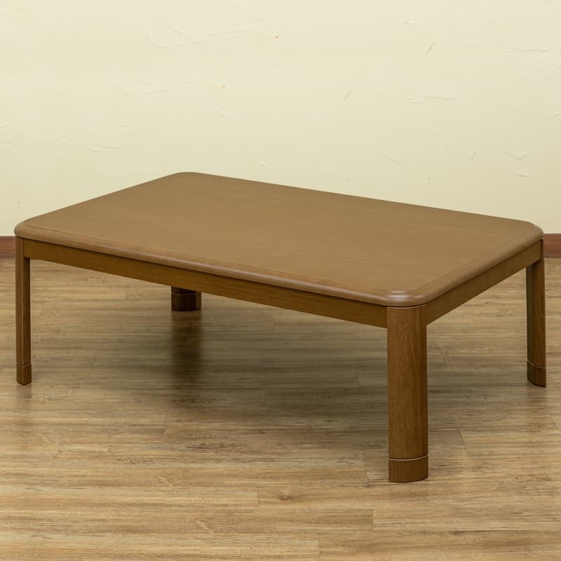 【送料無料】コタツ継脚式手元コントローラー 120×80cm 長方形 木目調