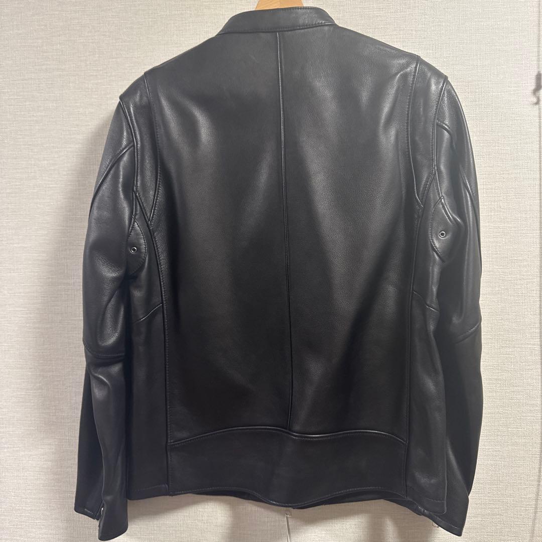 BEAUTY&YOUTH シングルライダースジャケット ブラック