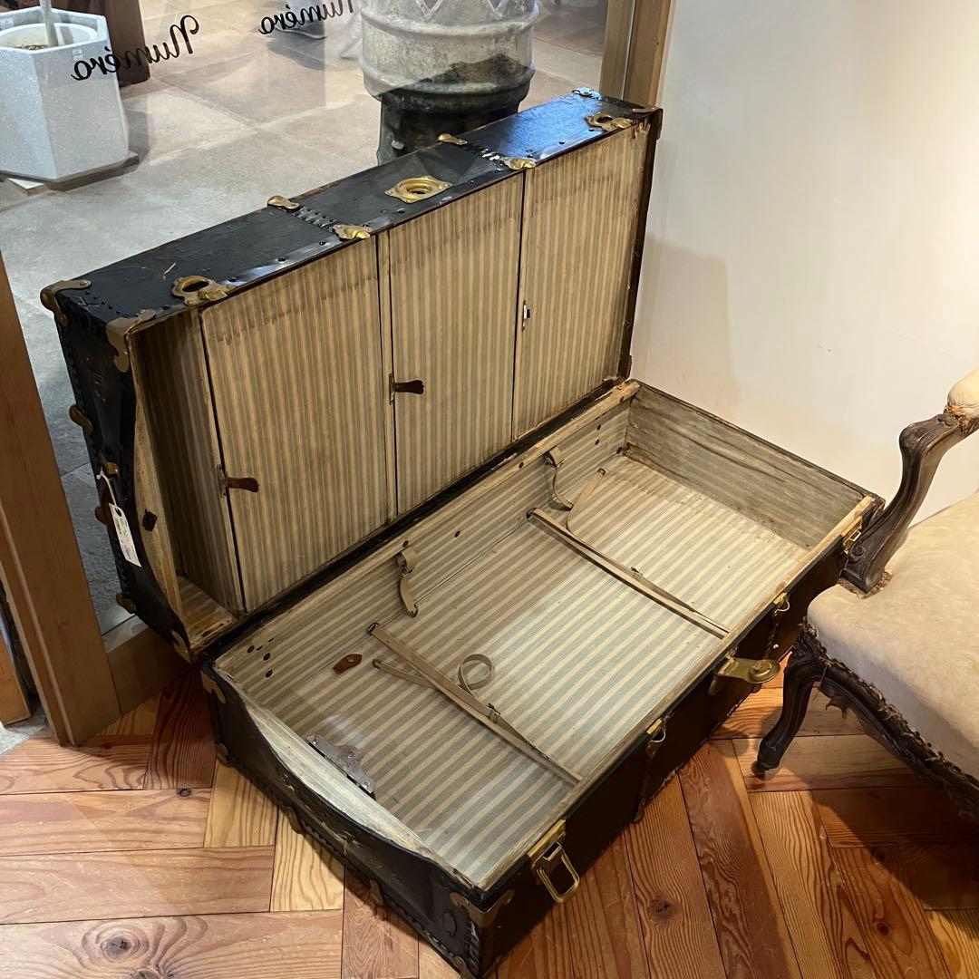 アンティーク　レザートランク　アメリカ