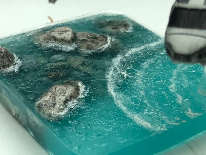 救難ヘリ　海をいく　ジオラマ