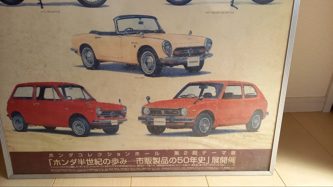 ホンダコレクションホール☆当時物☆25年前のレトロポスター