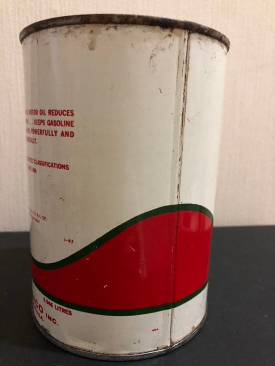 ビンテージ　テキサコ　オイル缶