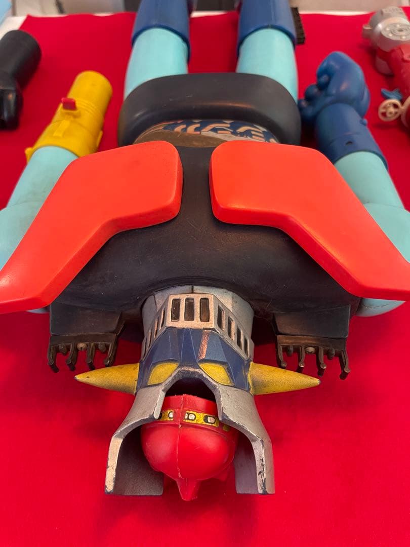 当時物ポピー製ジャンボマシンダーのマジンガーＺとその付属品いろいろ