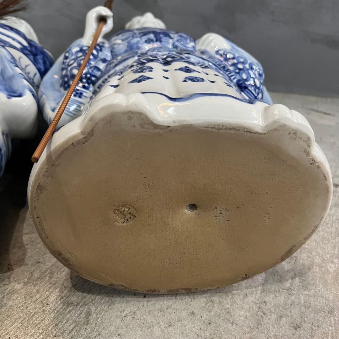 九谷焼　高砂人形　置物　尉　姥