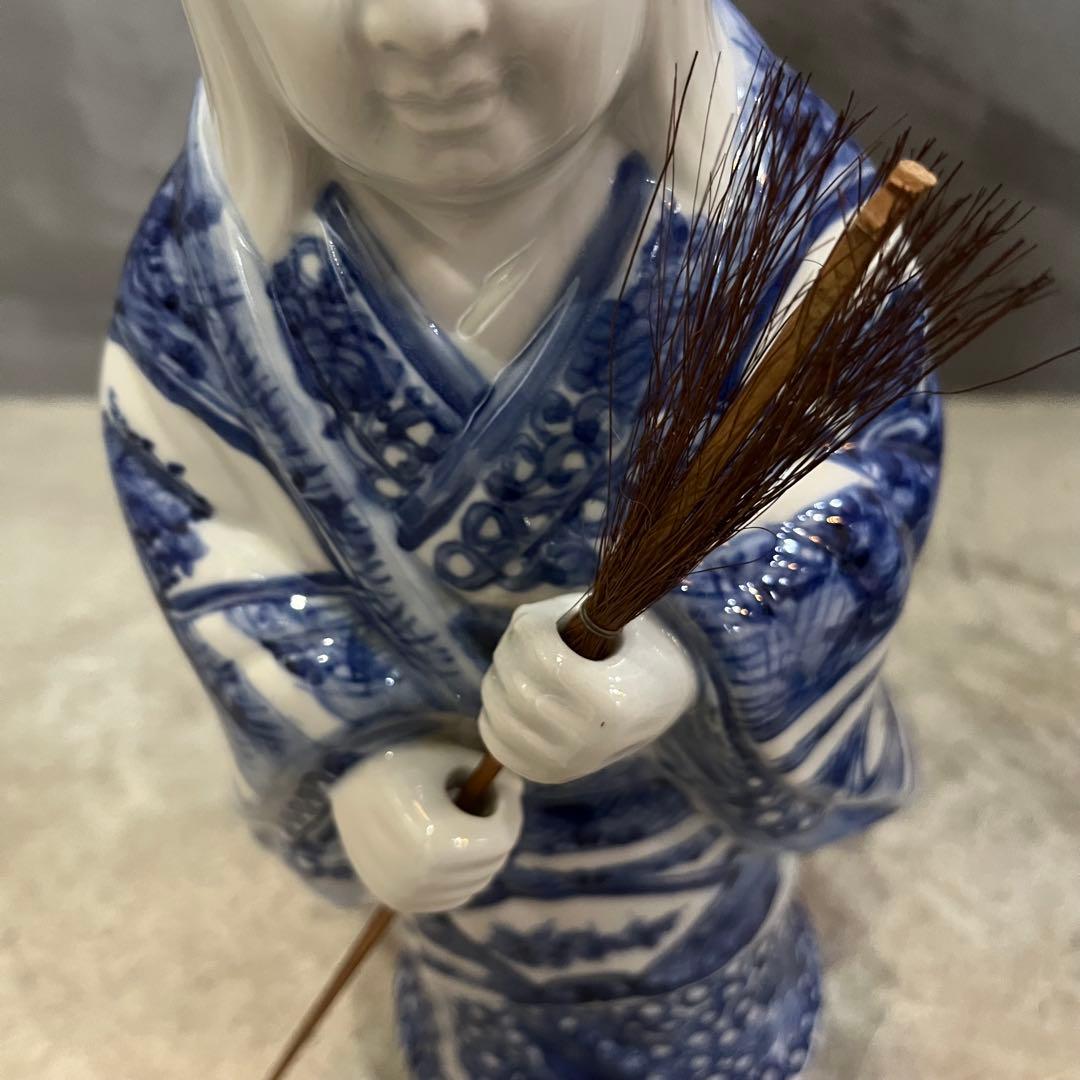 九谷焼　高砂人形　置物　尉　姥