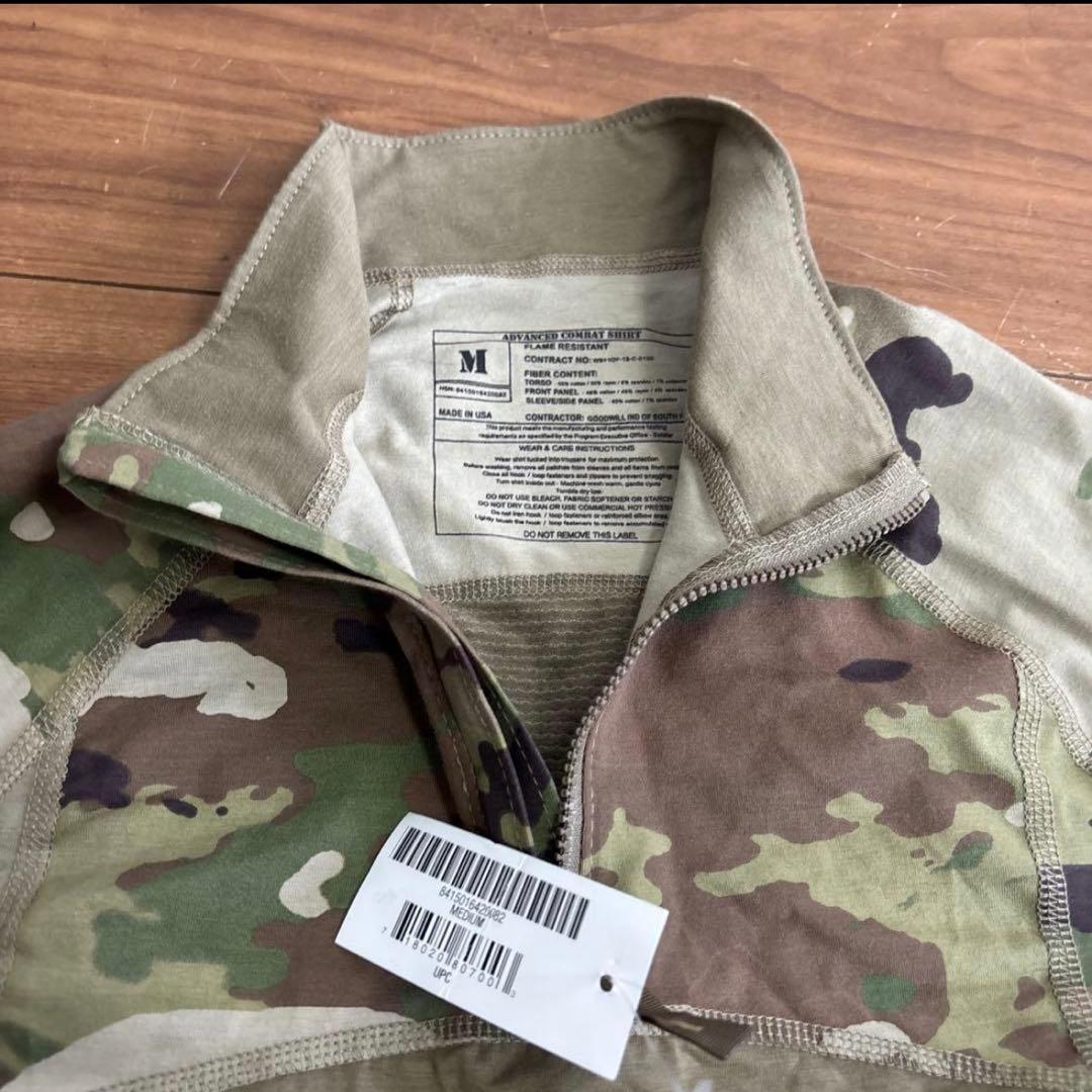 未使用品　米軍 実物　ADVANCED COMBAT SHIRT MEDIUM②