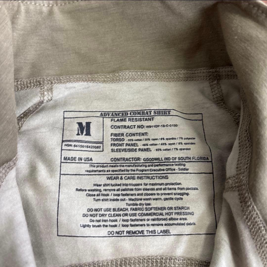 未使用品　米軍 実物　ADVANCED COMBAT SHIRT MEDIUM②