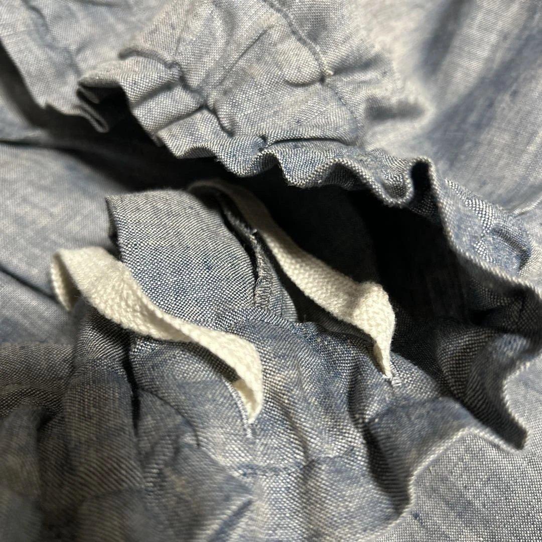 タグ付き　アピースオブライブラリー リネンシャンブレーキュロットパンツ