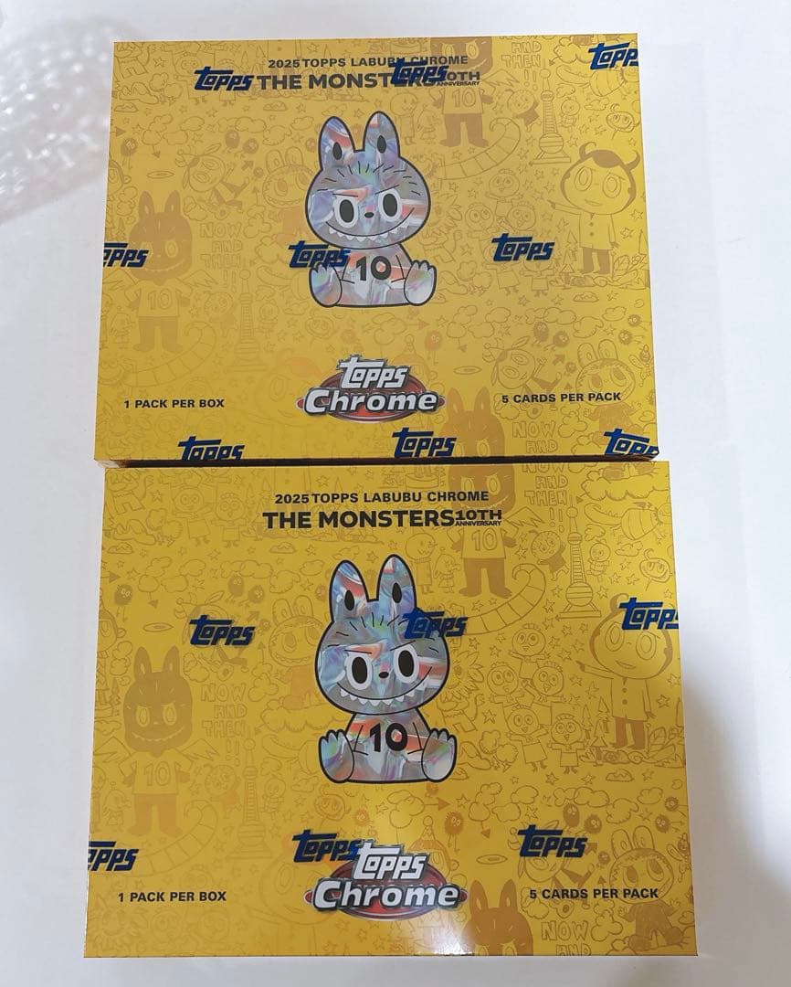 その他 2025 Topps Chrome Labubu 5 box