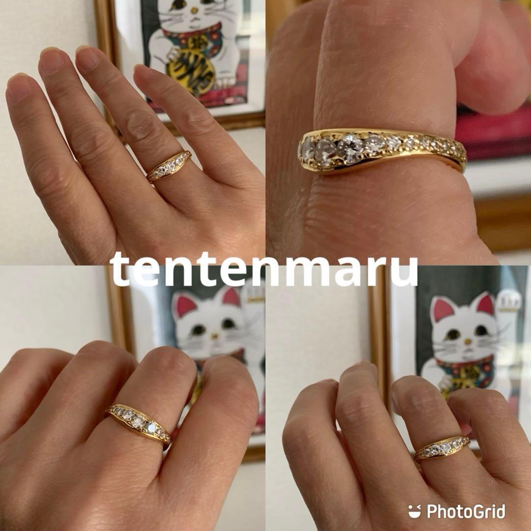 K18 ☆ ダイヤモンドエタニティリング ☆ オーダーメイド・10号・4.6g