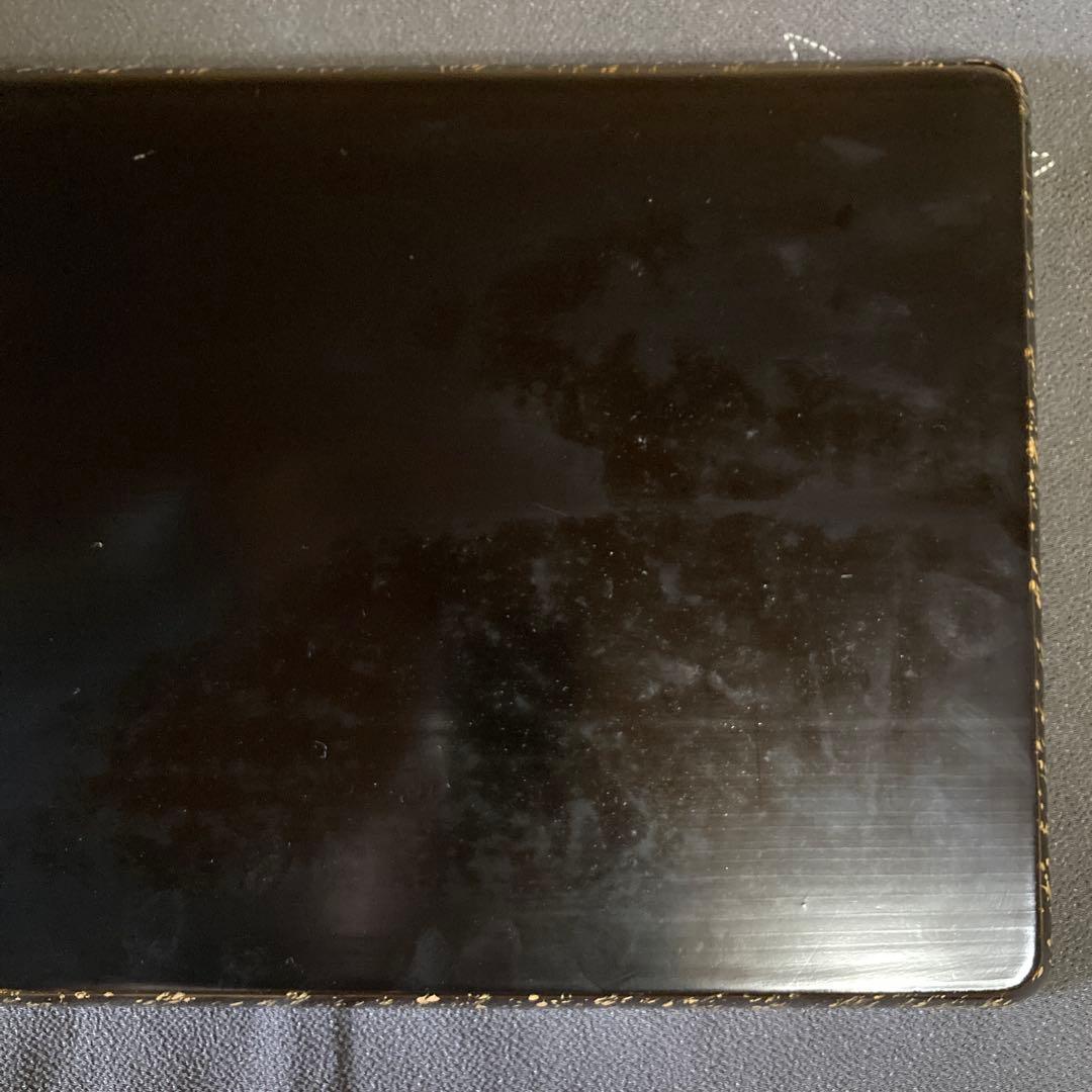 松葉柄　漆塗菓子器揃　ビロードに覆われた木箱入り5品9セット