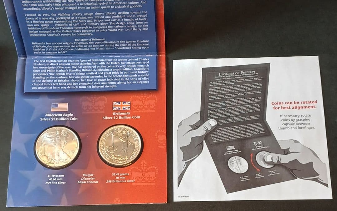 Legacies Of Freedom イーグル銀貨とブリタニア銀貨