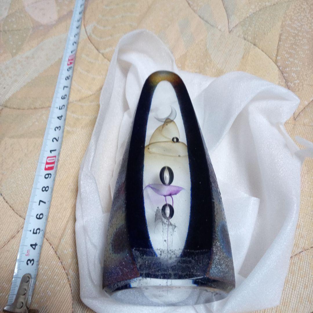 吹きガラスの名作　唯一無二　天才作家　野田雄一作　「天蒼」