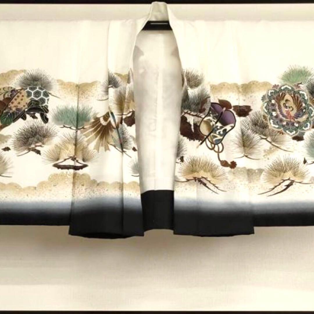 七五三男の子⭐︎5歳　のしめ　鷹　兜　暈し染め　⭐︎金彩⭐︎刺繍⭐︎完全フルセット銘品