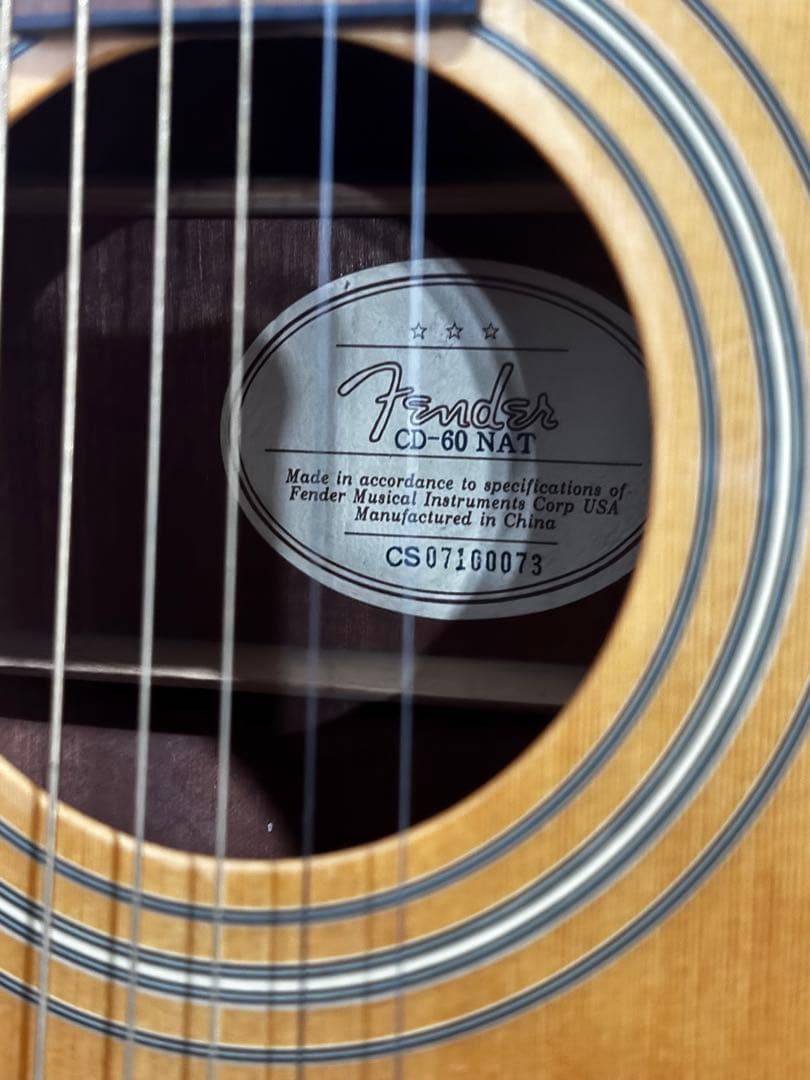 Fender CD-60 NAT アコースティックギター おまけつき総額4.1万