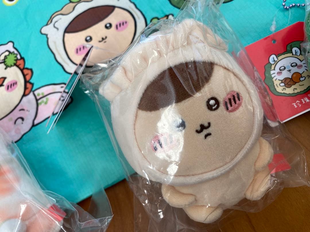 【香港限定】ちいかわ 飲茶シリーズ マスコット全8種セット｜エコバッグおまけ付き