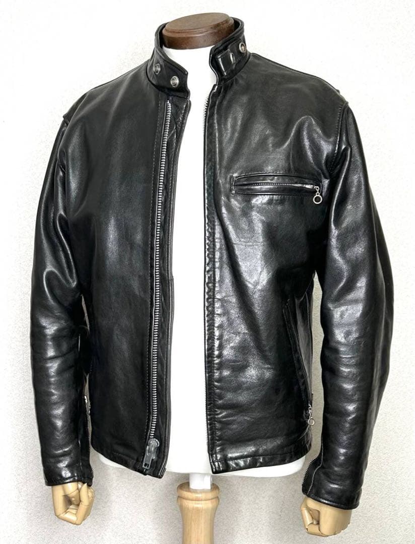 ①schottライナー付141【36】米国製◇革ジャンninjaハーレーgpz