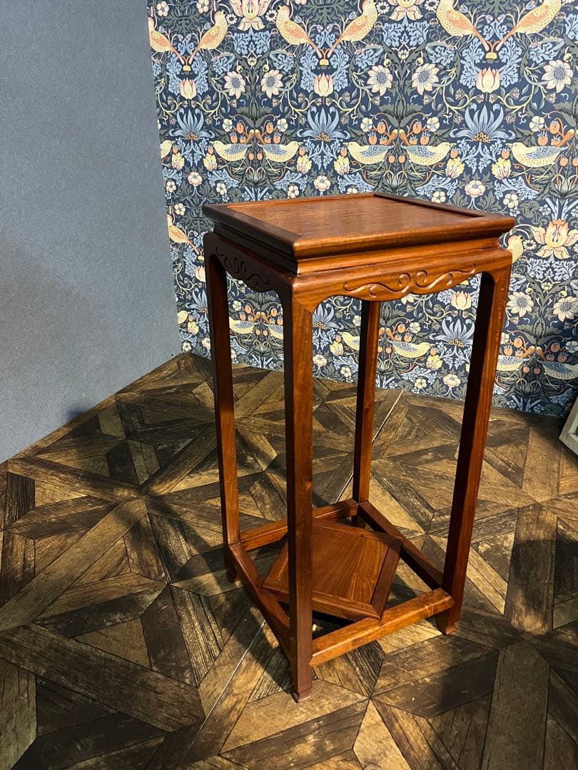 カリモク 花台 インテリア 昭和レトロ アンティーク 飾り台