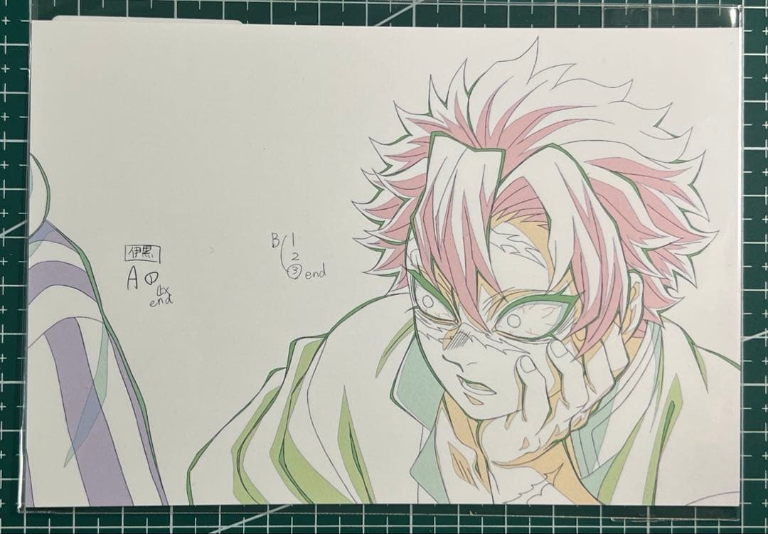 鬼滅の刃 柱展 柱表情　原画ポストカード 不死川実弥