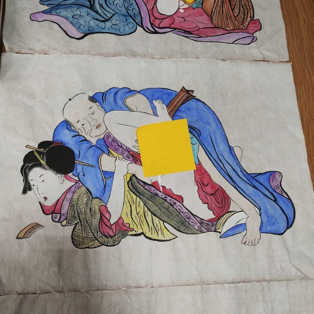 h 浮世絵 春画 艶画 美人画 日本画 人物画 年代物