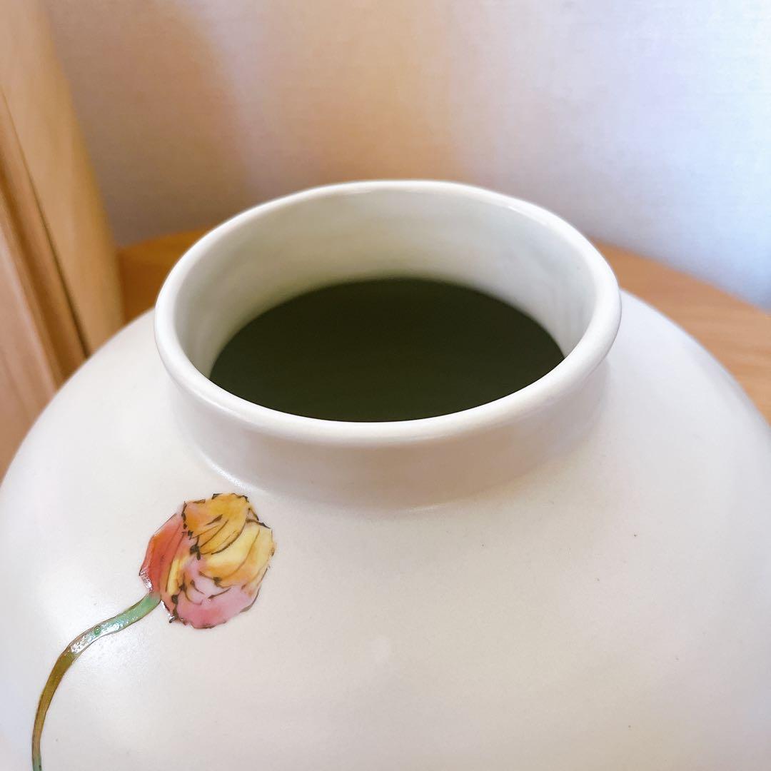 丹澤裕子 芥子文 壺 共箱 共布 栞 人間国宝に師事