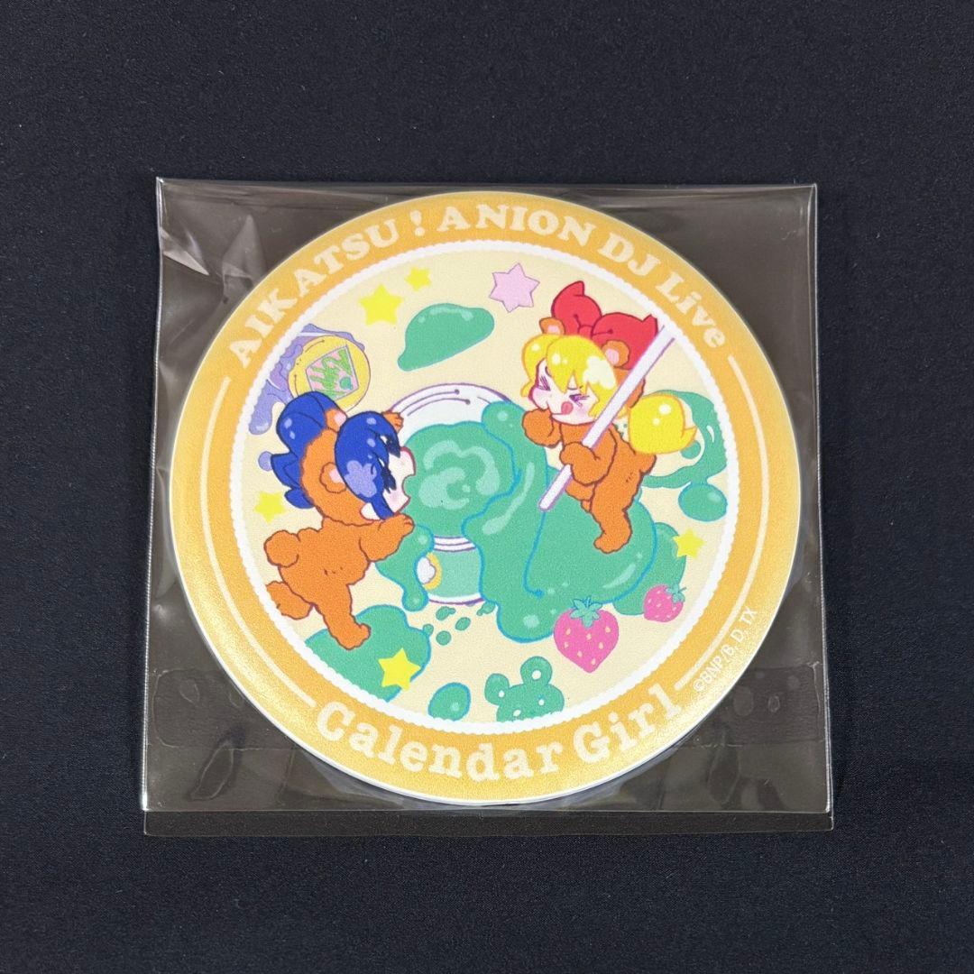 アイカツ!　アニON　カレンダーガールマグバッジ　星宮いちご＆霧矢あおい