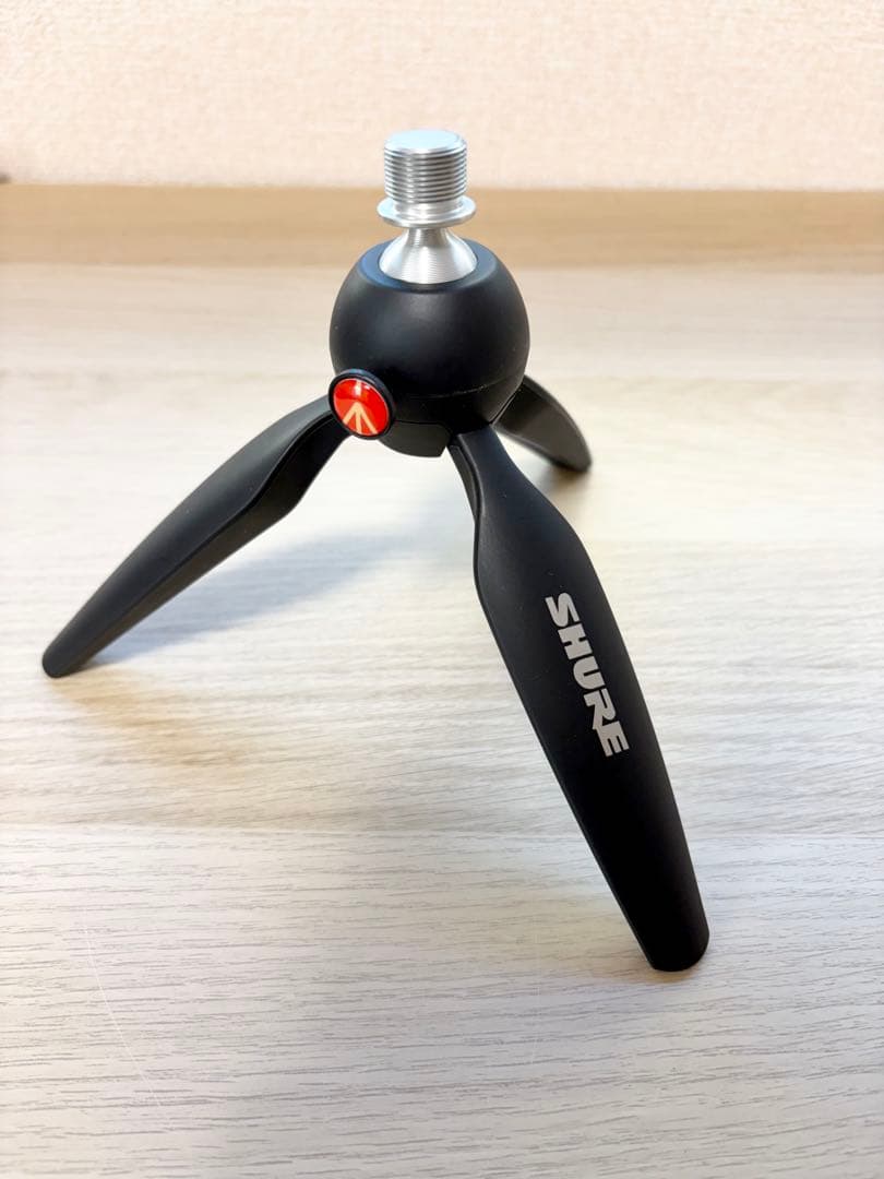【中古】SHURE MV7 三脚スタンド　アームスタンド付き