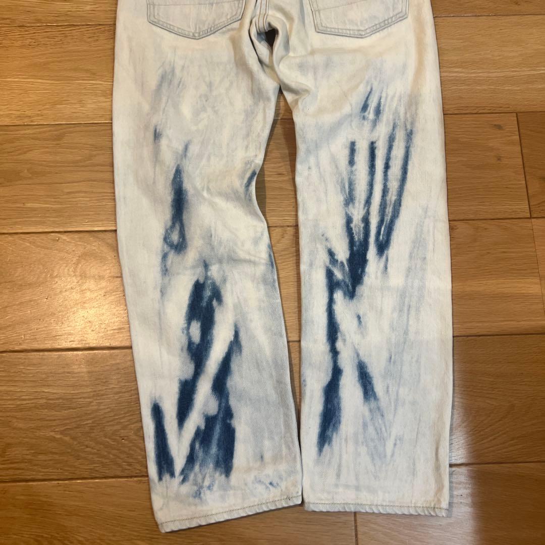 【ほぼ未使用】デニムダンガリー ダメージ　ジーンズ　150cm