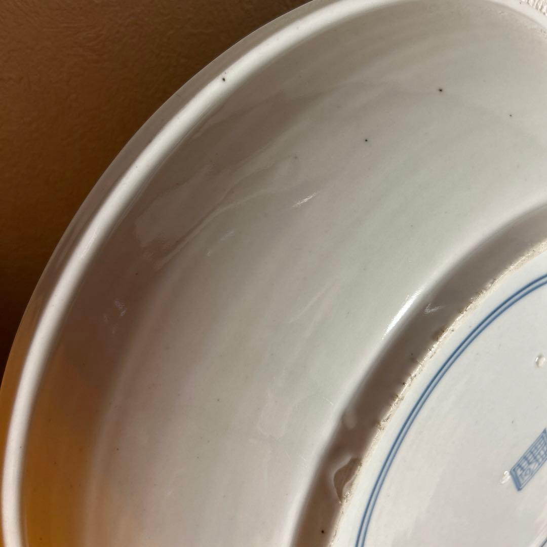 染付　龍　飾り皿　古美術