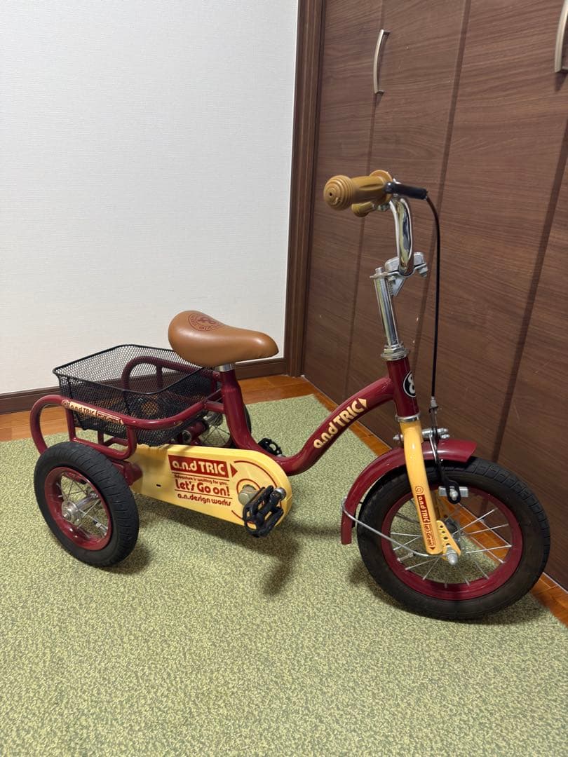 a.n.dTric 三輪車 赤・黄色
