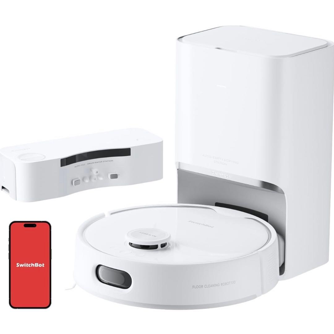 SwitchBot ロボット掃除機 S10本体と水交換ステーション