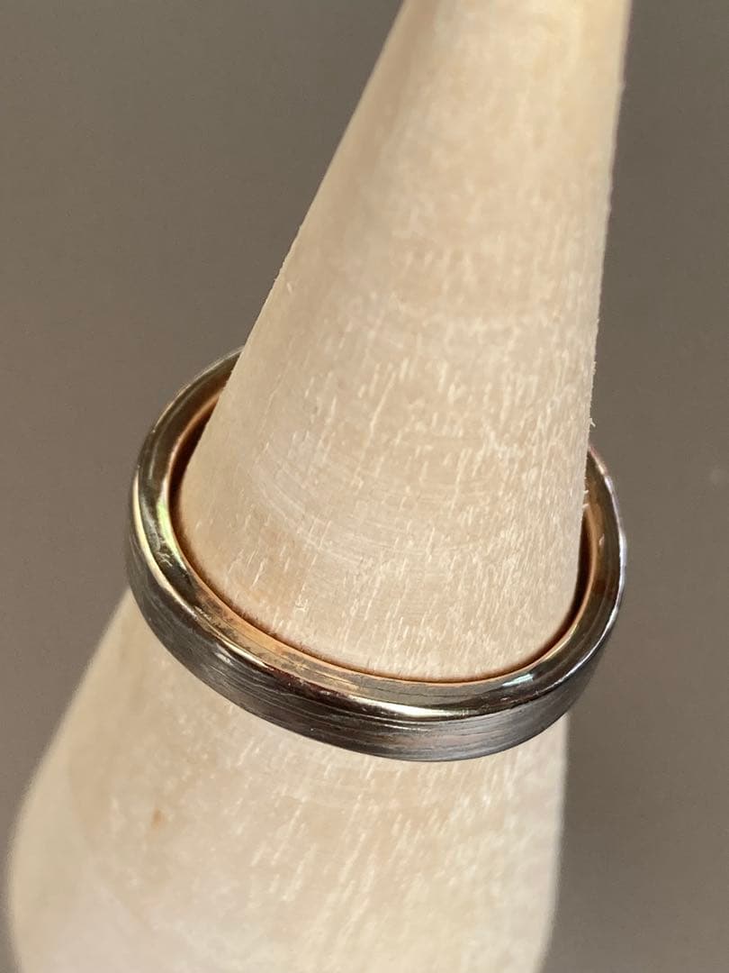 は*認様 【杢目金屋 】K18/SVマリッジリング　結婚指輪　伝統工芸手法　木目