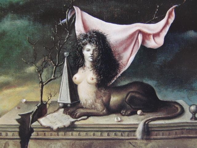 レオノール・フィニ「守護者スフィンクス」、希少画集より、状態良好