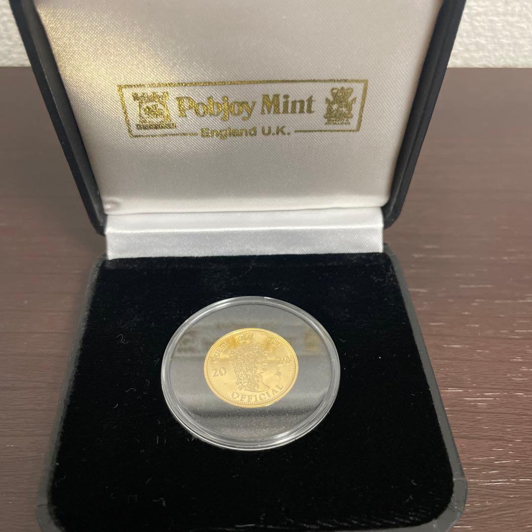 クイーン　QUEEN ブライアンメイ　6ペンス　　500個限定品 ゴールド