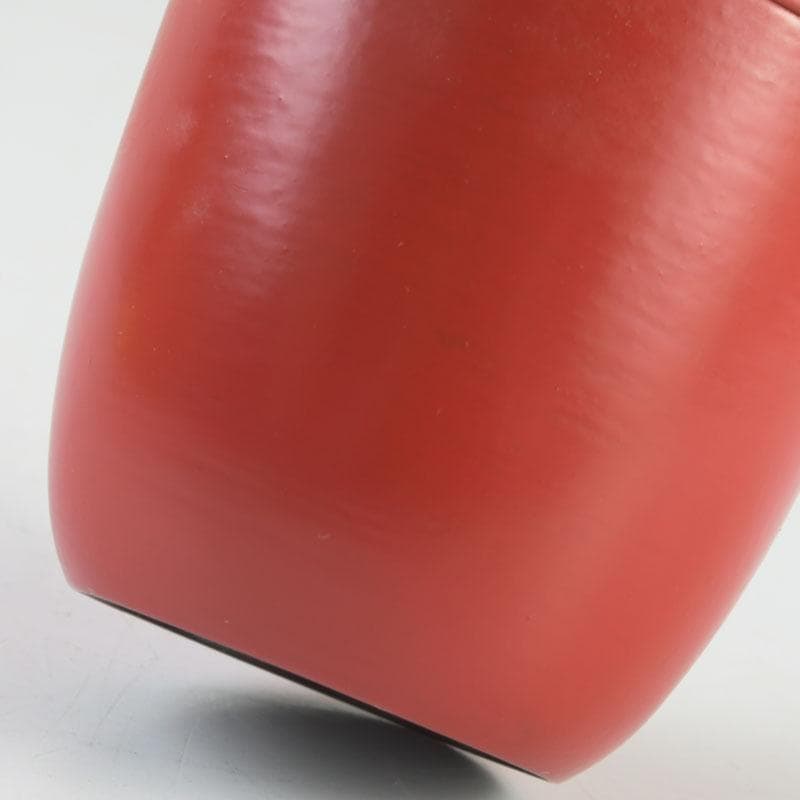 茶道具　井筒寛斎造　朱塗　長棗　共箱　V　9503