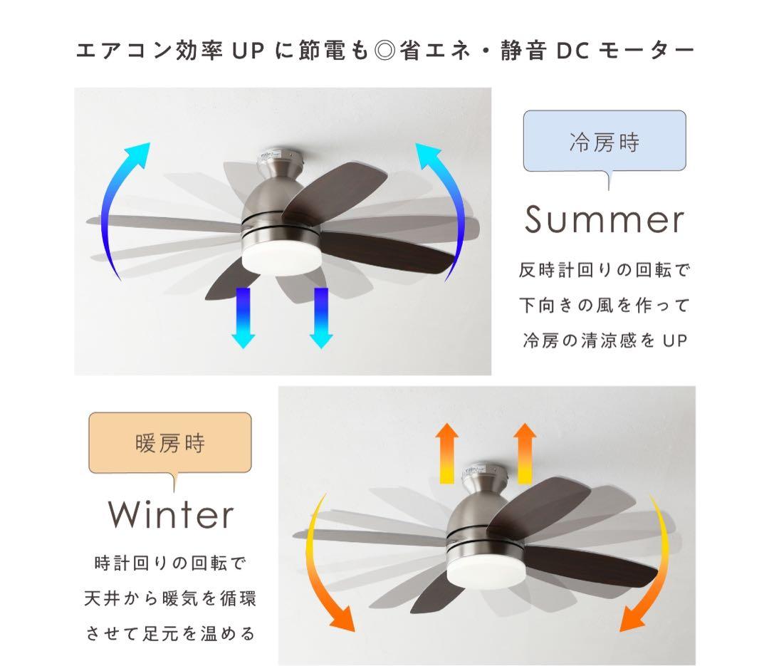 ナチュラル×ホワイト シーリングファンライト