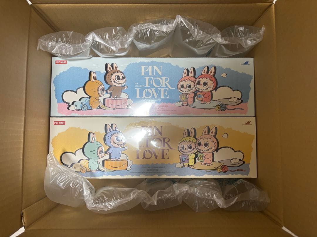 イニシャルラブブ PIN FOR LOVE 2箱 未開封 Labubu