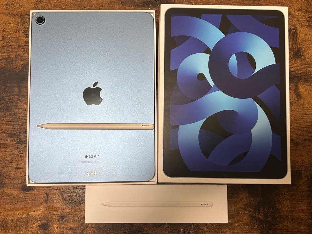 MasaiPad Air 第5世代ブルー＆Apple Pencil第二世代