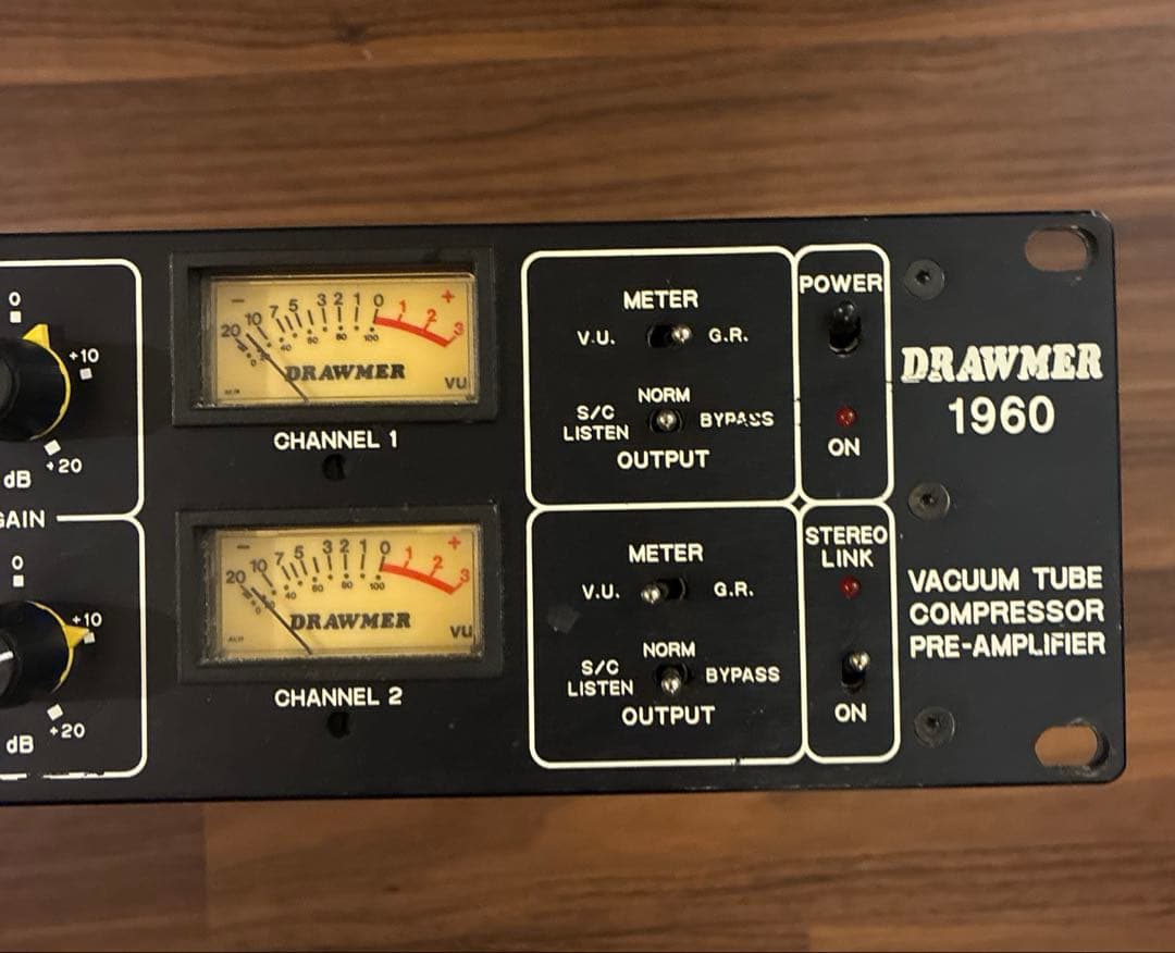 Drawmer 1960 真空管マイクプリ/ DI / コンプレッサー