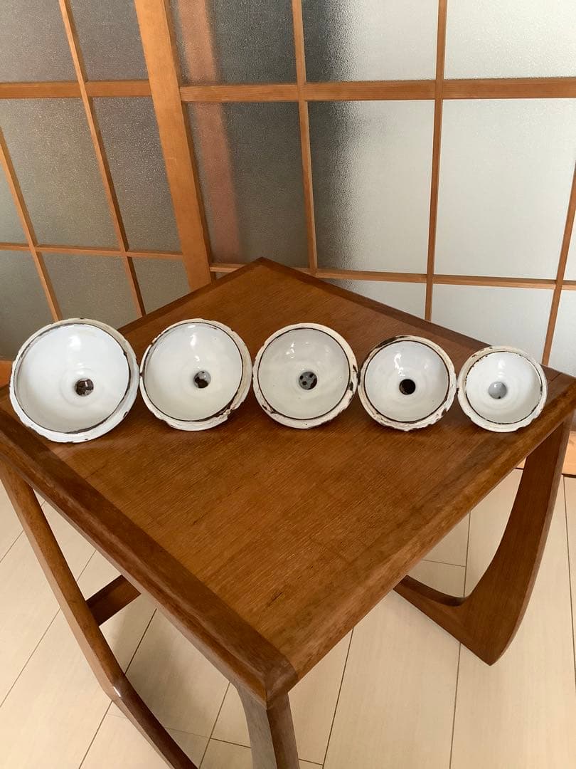 フランス　アンティーク　ホーロー　キャニスターセット　③