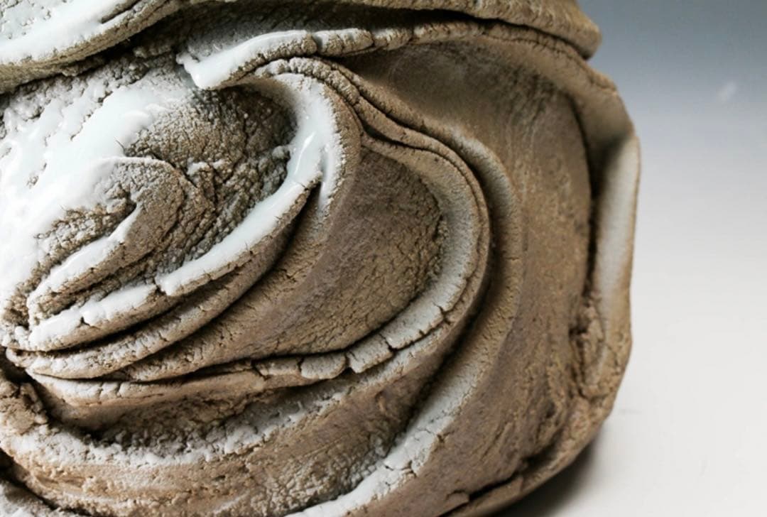 加藤洋二 最上位作 傑作 春なごり雪 水指 茶道具 本物保証 走泥社 陶芸 陶器