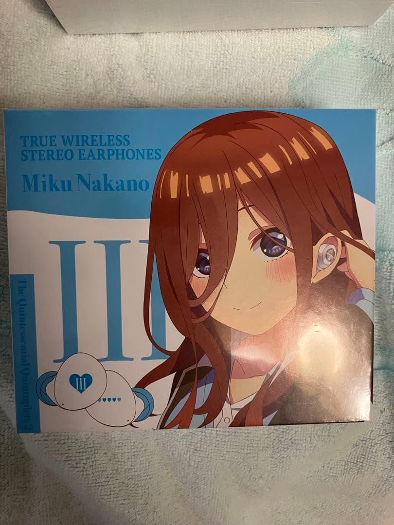 五等分の花嫁　ワイヤレスイヤホン　中野三玖　新品　未開封　シュリンク付き