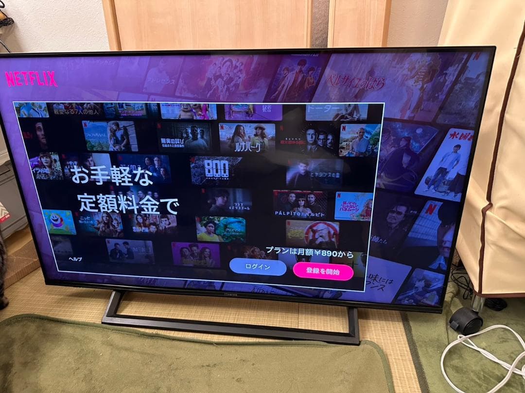 美品！ハイセンス hisense 43型　4Kテレビ 43E6800　19年製