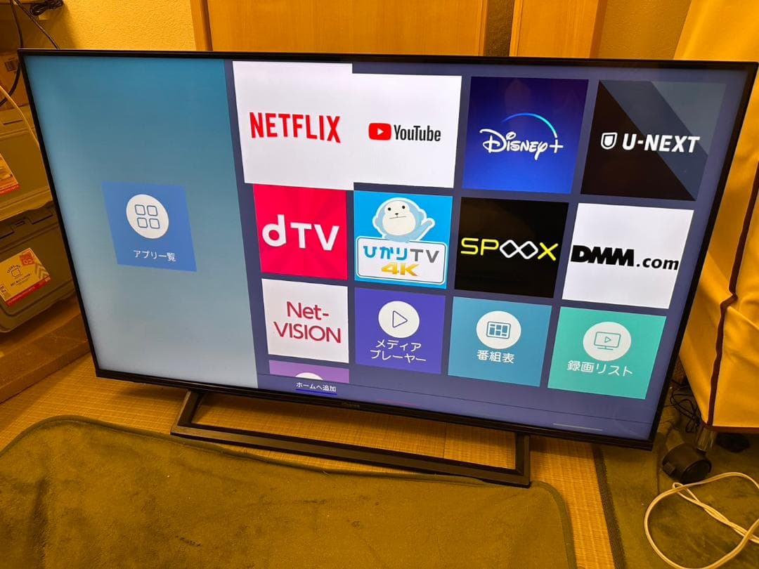 美品！ハイセンス hisense 43型　4Kテレビ 43E6800　19年製