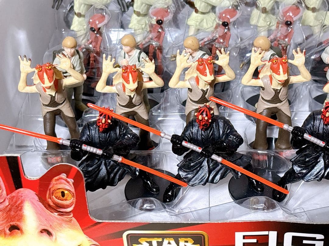 スターウォーズ エピソード1 フィギュア8種×6セット　店頭ディスプレイボックス