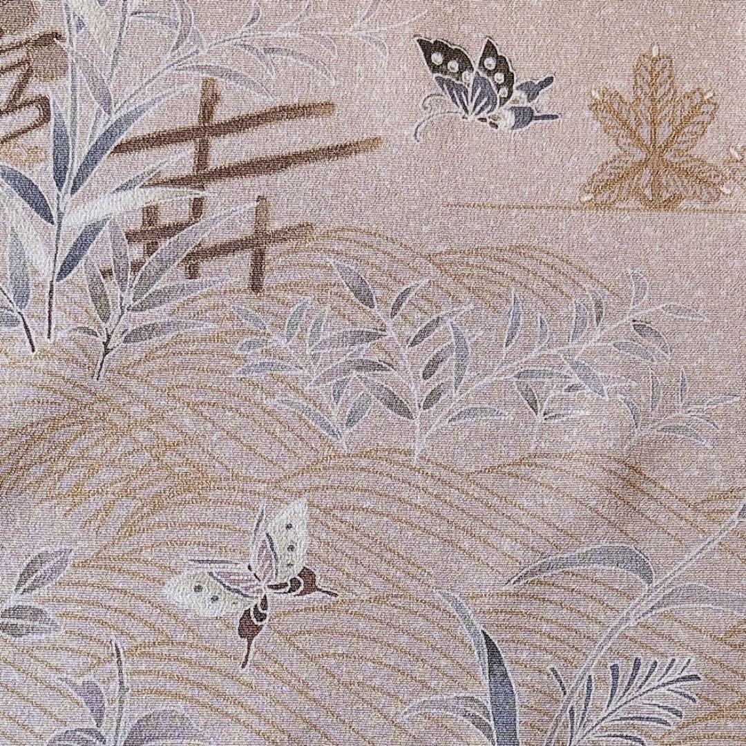 極美品　訪問着　フルセット 友禅 裄67 68 蝶　鳥卒業式　入学式　M L