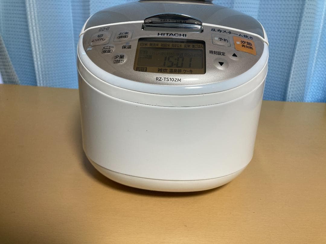 ★日立 圧力スチーム炊きIHジャー炊飯器5.5合炊きRZ-TS102M 19年製