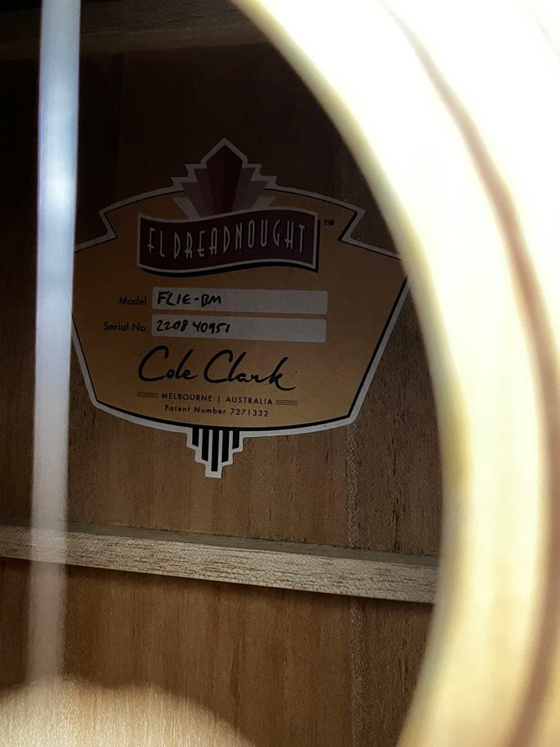 今月末まで　Cole Clark FL1E-BM 最終値下げ