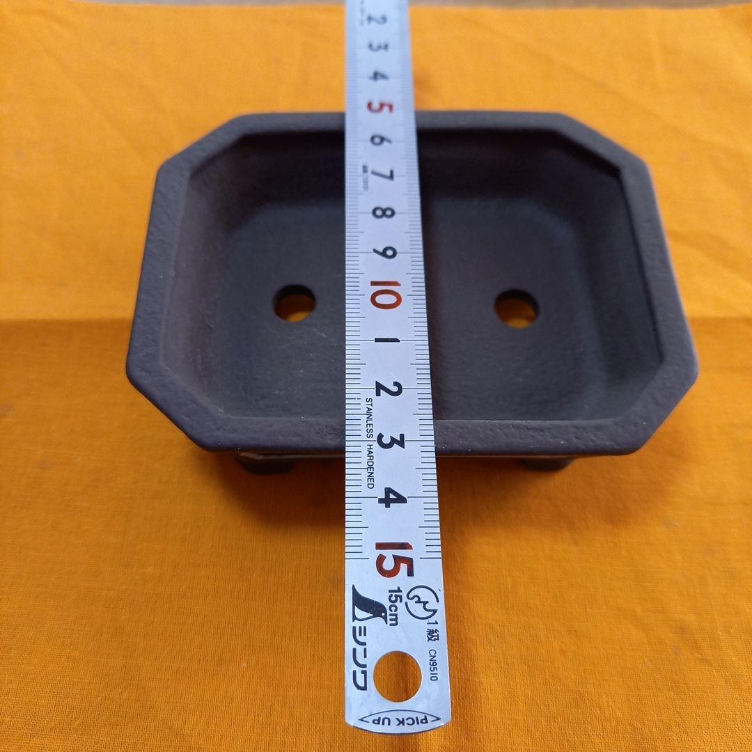 未使用　陶翠　盆栽鉢(八角)【木箱つき】